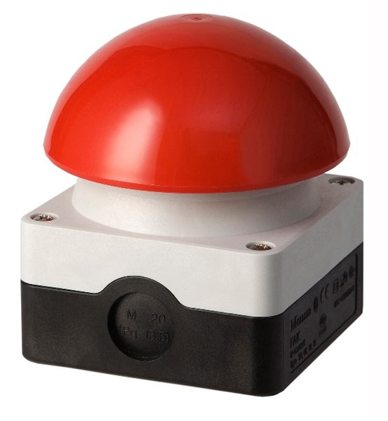 Paddenstoeldrukknop rood