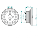 Kabeltrommel set 1" D575-120-100