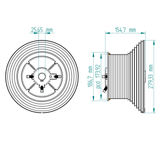 Kabeltrommel HL set 1" D6375-164-100