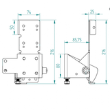 Kabelbreuk beveiliging 1000kg (Set L+R)