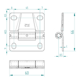 Middenscharnier T80 Epco traditioneel CS 45