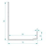 Verticale hoeklijn 2.0 mm